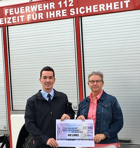 Bild: Unterst&uuml;tzung f&uuml;r die Feuerwehr Heldrungen