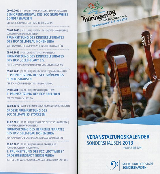 Bild: Neuer Veranstaltungskalender SDH