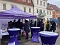 Einmal essen, zweimal satt. Suppenverteilung mit Landr&auml;tin auf dem Sondersh&auml;user Marktplatz