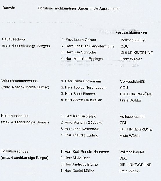 Bild: Weitere Personalentscheidungen