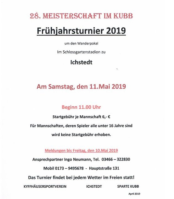 Bild: Anbaden und KUBB