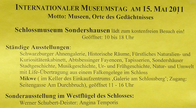 Bild: Museumstag in Sondershausen