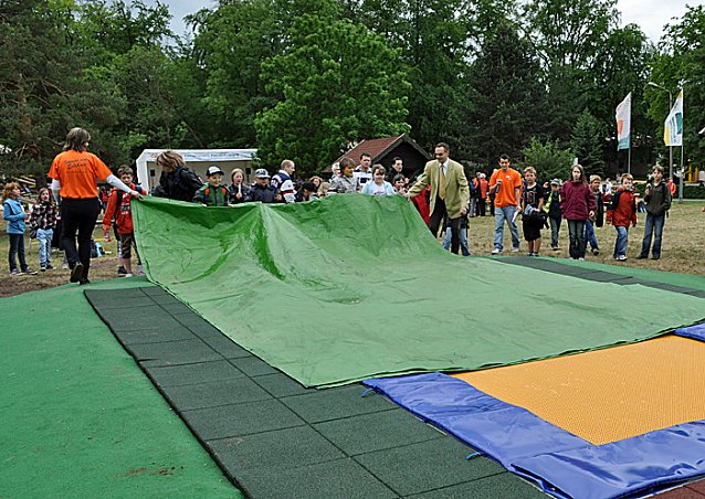 Bild: Neues Trampolin