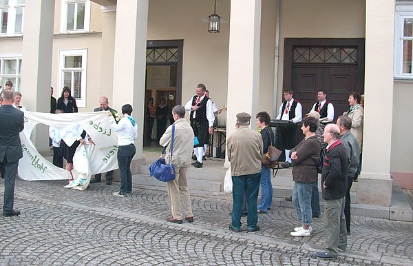 Bild: Auflauf in Sondershausen