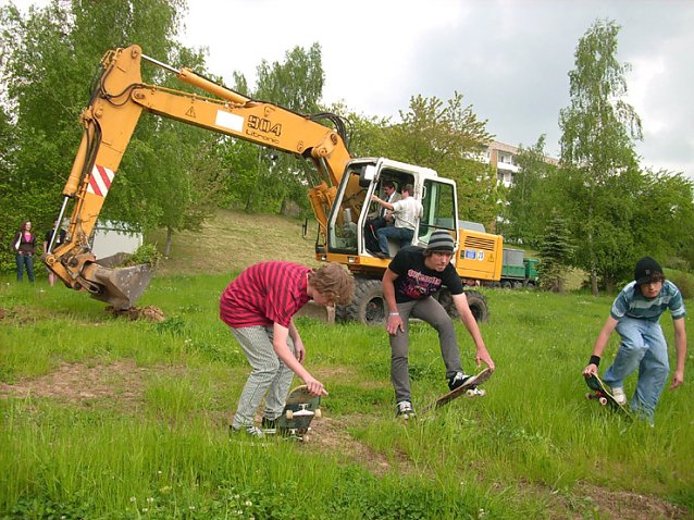 Bild: Spatenstich Skaterhalle