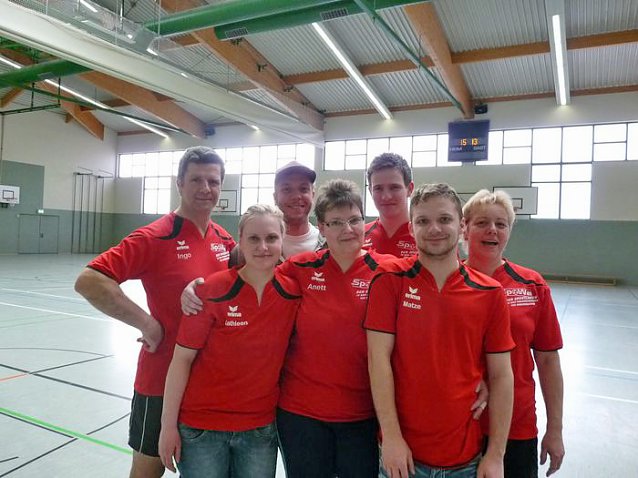 Bild: Volleyballer unter sich