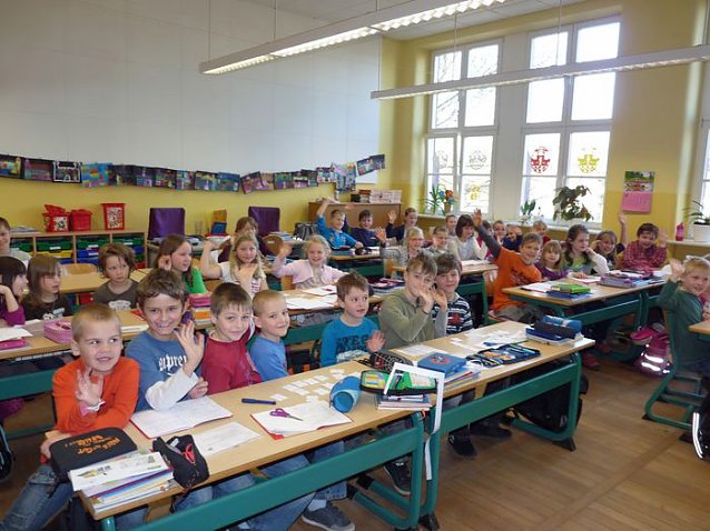 Bild: In Schule geschnuppert