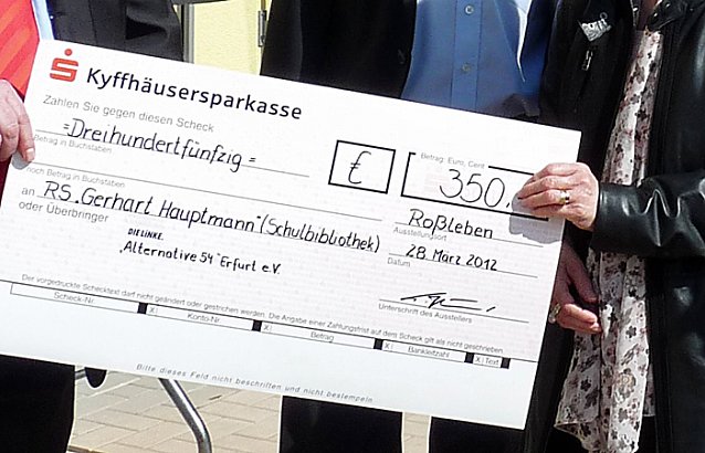 Bild: Geld f&uuml;r Bibliothek