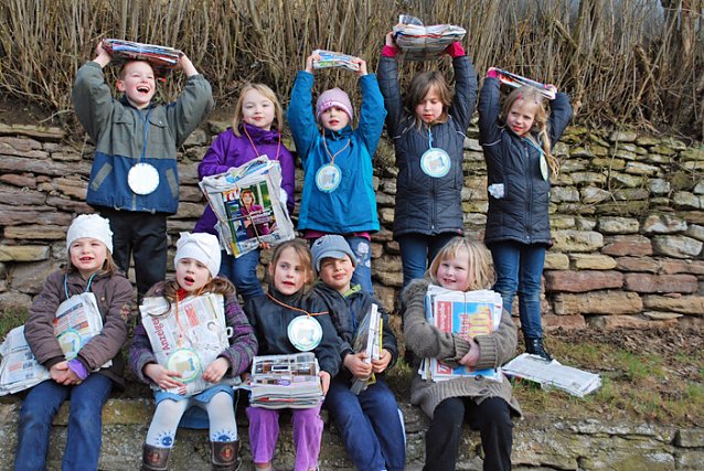 Bild: Altpapier gesammelt