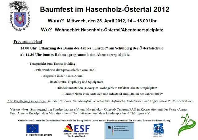 Bild: Baumfest im Hasenholz-&Ouml;stertal 2012