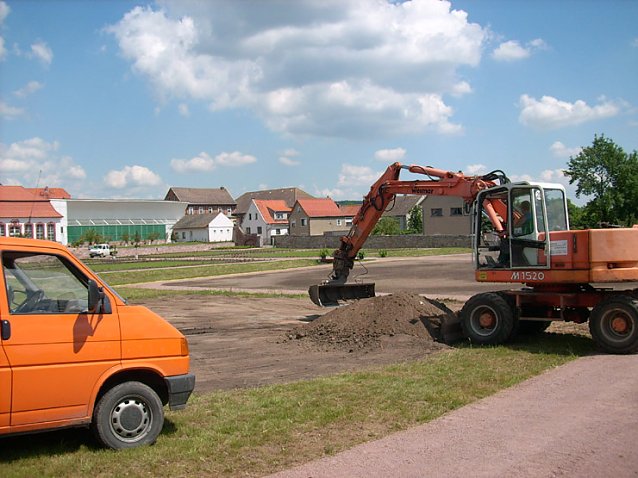 Bild: Lustgarten Orangerie Bendeleben im Bau