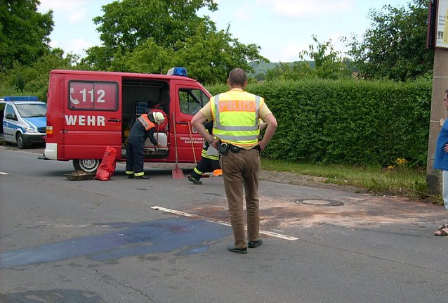 Bild: Unfall Saefkow-Stra&szlig;e