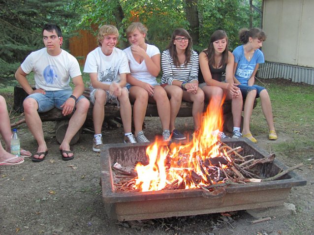 Bild: Im Ferienpark getroffen