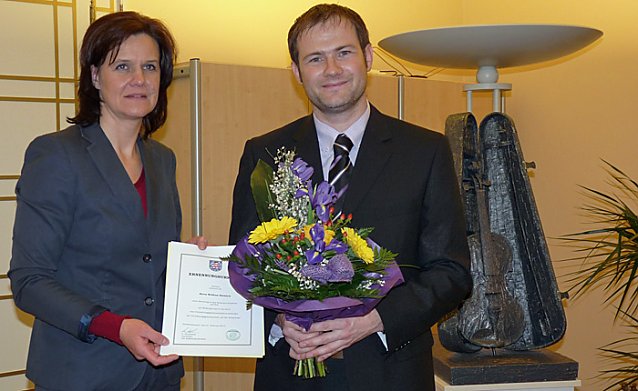 Bild: Ernennungsurkunde erhalten