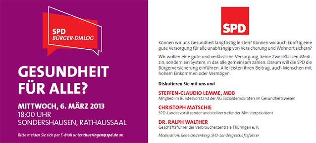Bild: "Gesundheit f&uuml;r alle?"