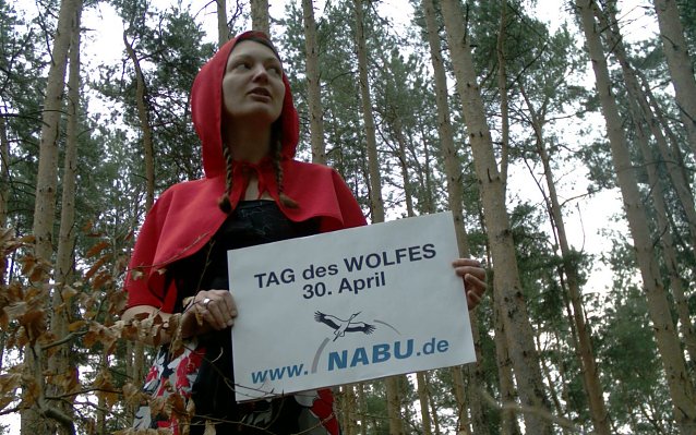 Bild: NABU-Aktion Rotk&auml;ppchen l&uuml;gt