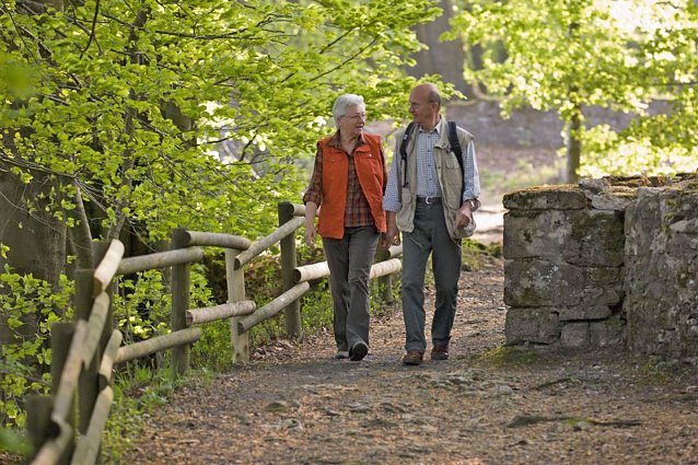 Bild: Auf Schusters Rappen unterwegs: Rund um Bad Driburg kann man zwischen 60 ausgeschilderten Wanderwegen ausw&auml;hlen.