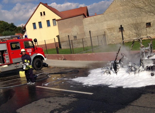 Bild: Fahrzeugbrand