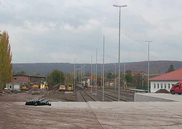 Bild: Verladerampe Bahnhof Sondershausen