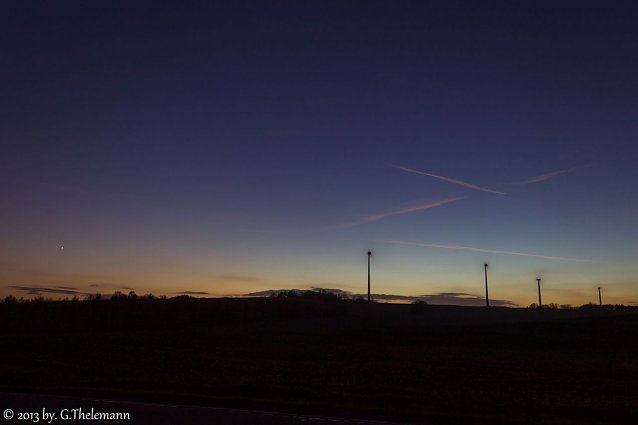 Bild: Gestern Abend bei Neuhof