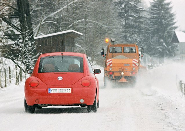 Bild: Winterdienst im Einsatz