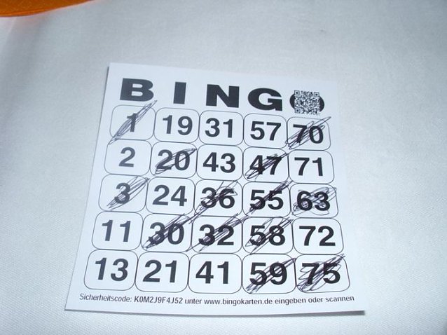 Bild: Im WB 4 alles Bingo � oder was?!