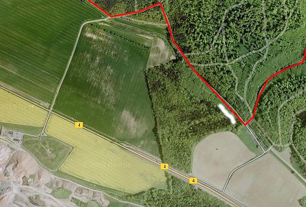Bild: Aufpassen am Wanderweg