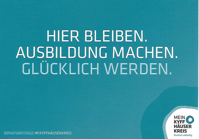 Bild: Hier bleiben und Ausbildung machen