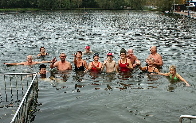 Bild: Abbaden am Bebraer Teich