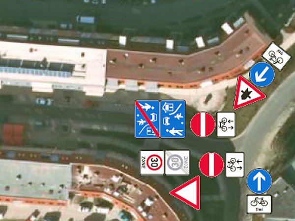 Bild: Beschilderung Wezelstra&szlig;e
