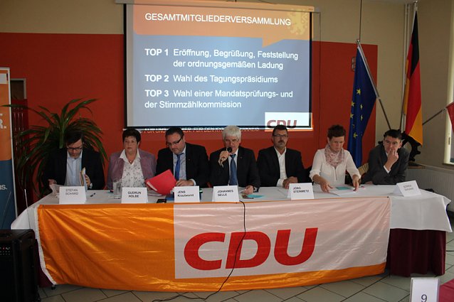 Bild: CDU Mitgliederversammlung hat gew&auml;hlt