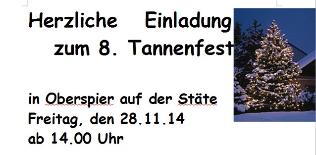 Bild: Weihnachten in Oberspier