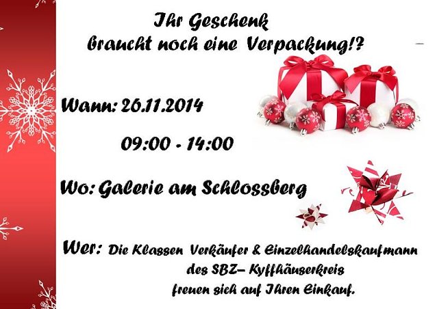 Bild: Verkaufsprojekt startet morgen in der Schlossgalerie