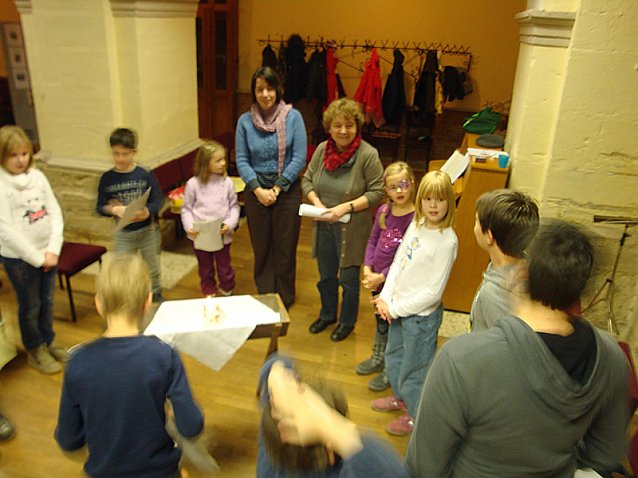 Bild: Krippenspielprobe in der Unterkirche Bad Frankenhausen