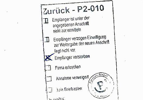Bild: Ihre Post in guten H&auml;nden!