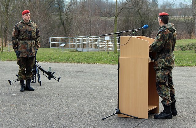 Bild: &Uuml;bergabe Kommando bei der 1. Kompanie des Versorgungsbataillons 131