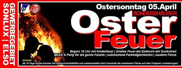 Bild: Osterfeuer lodern wieder