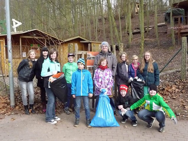 Bild: Aktion - sauberes Quartier!