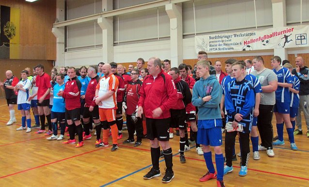 Bild: Fu&szlig;ballturnier in Nordh&auml;user Ballspielhalle