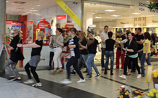 Bild: Flashmob in Sondershausen