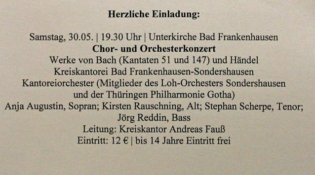 Bild: Gemeinsames Konzert Trinitatis klingt III