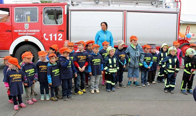 Bild: Kindertag bei der Feuerwehr in Berka