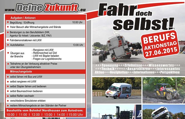 Bild: Information und Aktion auf dem Autodrom