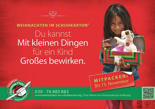 Bild: Erinnert an WEIHNACHTEN IM SCHUHKARTON