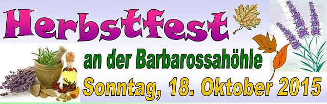 Bild: Herbstfest an der Barbarossa-H&ouml;hle