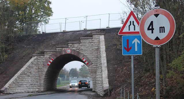 Bild: Vollsperrung in der Jechastra&szlig;e