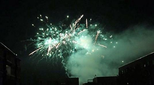 Bild: Martinimarkt mit Feuerwerk