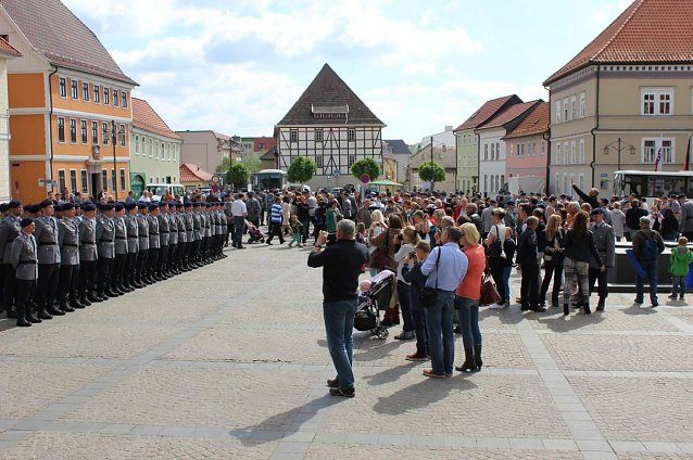 Bild: Marktplatz gesperrt