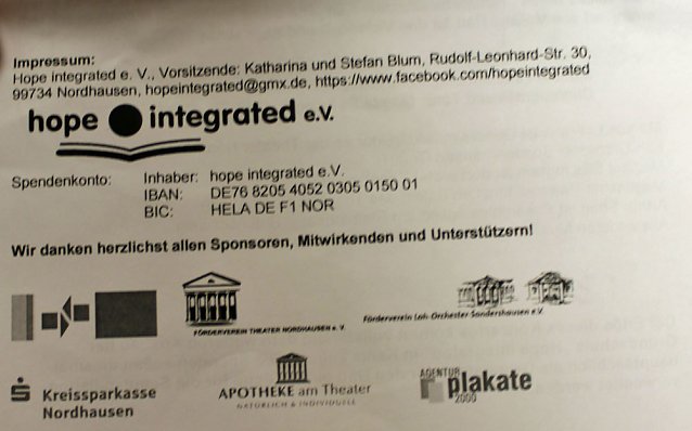 Bild: 2. Benefizkonzert f&uuml;r Schule gut besucht