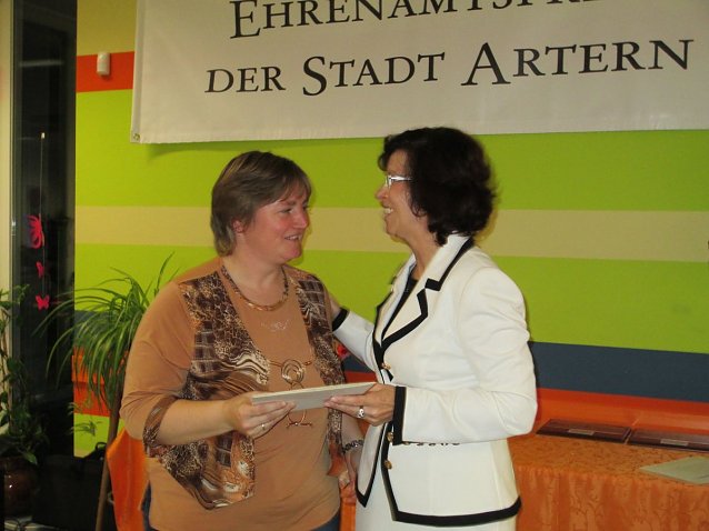 Bild: Vom Ehrenamtspreis der Stadt Artern